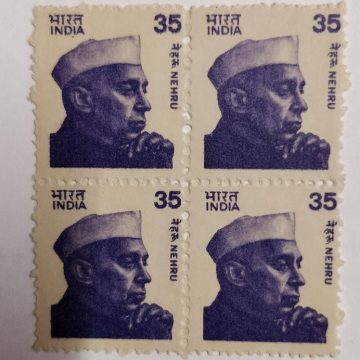 Jawahrlal Nehru -35(Df-Block of 4)