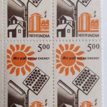 7th Series Solar Energy Utilisation -Rs.5(Df-Block of 4)