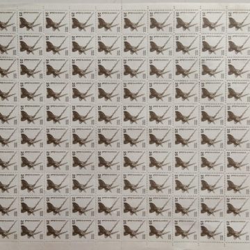 Definitive 9th Series Blackbuck 25p (Stamp Full Sheet) - 100 Stamp