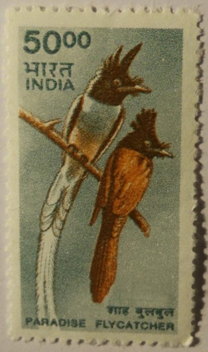 9th Series Paradise Flycatcher -Rs.50(Df)