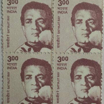 10th Series Satyajith Ray -Rs.3(Df-Block of 4)