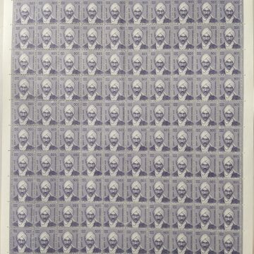 Definitive 11th Series Subramania Bharati 50p (Stamp Full Sheet) - 100 Stamp