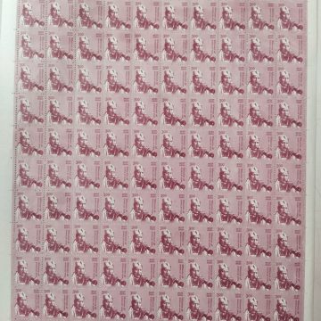 Definitive 11th Series Bismilah Khan Rs.3 (Stamp Full Sheet) - 100 Stamp