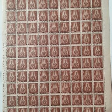 Definitive 4th Series Bidriware 2p (Stamp Full Sheet) - 90 Stamps