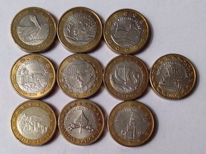EXONUMIA - 1 XEROS - Set of 10 coins