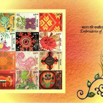Embroideries Of India - 2019 (Indian Miniature Sheets)