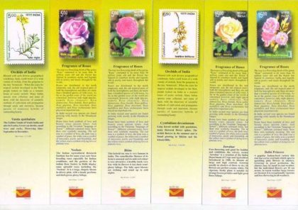 Bookmarks Depicting Stamps Flowers Theme - Set 1 - Image 2