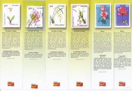 Bookmarks Depicting Stamps Flowers Theme - Set 1 - Image 3