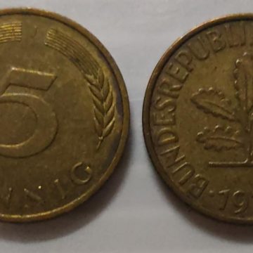 GERMANY 5 PFENNIG 1973(USED)