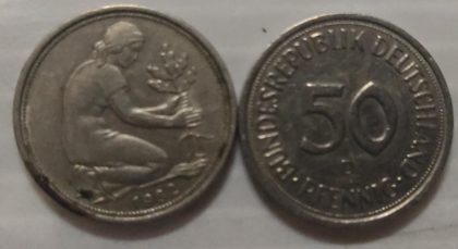 GERMANY 50 PFENNIG 1982(USED)