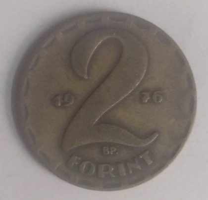 HUNGARY 2 FORINT 1976(used)