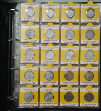 Commemorative Album Total # of coins 144 (UNC & Used coins)