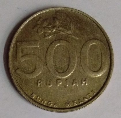 INDONESIA 500 RUPIAH 2002(used)