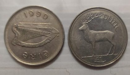 IRELAND 1 PUNT 1990(USED)