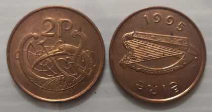 IRELAND 2 PENCE 1995(USED)