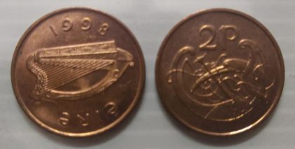 IRELAND 2 PENCE 1998(UNC)