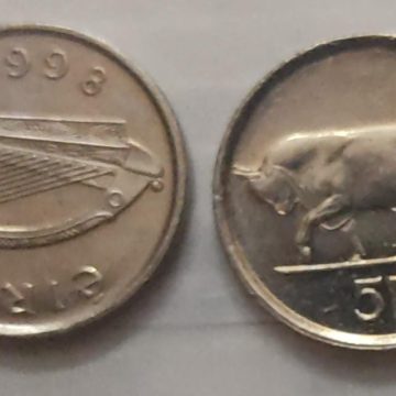 IRELAND 5 PENCE 1998(USED)