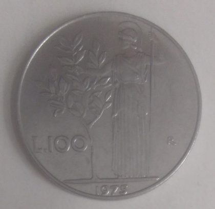 ITALY 100 LIRE 1975 (used) - Image 2