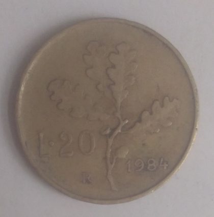 ITALY 20 LIRE 1984(used) - Image 2