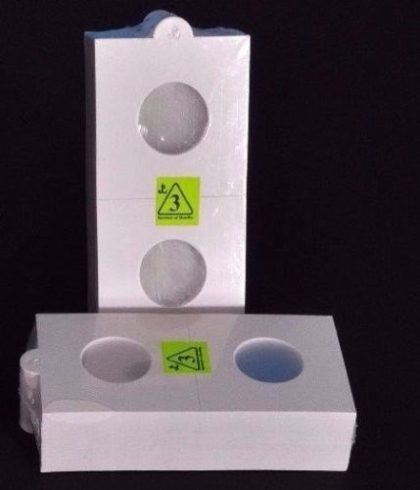2 x 2 Coin Holders ~ SIZE 3- 22.5 MM ~ 25 Pieces
