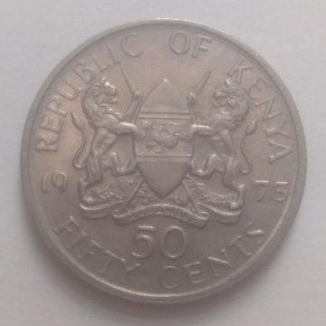 KENYA 50 CENT 1973(used)