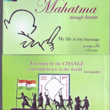 Mahatma Through Stamps- Issued by Postal Department 51 Pages (Book)