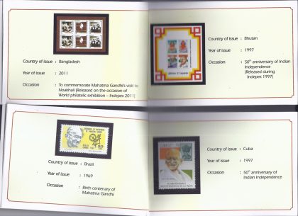 Mahatma Through Stamps- Issued by Postal Department 51 Pages (Book) - Image 2