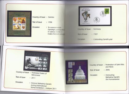 Mahatma Through Stamps- Issued by Postal Department 51 Pages (Book) - Image 3