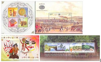 Miniture Sheet Complete Year Pack of 2002-MS-4 nos