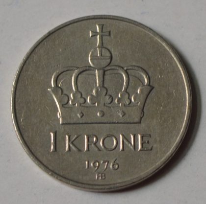 NORWAY_1 KRONE_1976 (used) - Image 2