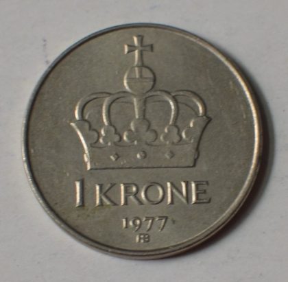 NORWAY_1 KRONE_1977 (used) - Image 2