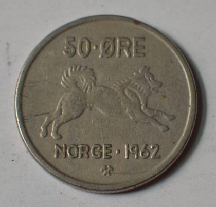NORWAY_50 ORE_1962 (used) - Image 2