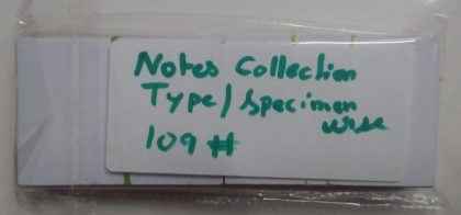 Currency Lables Specimen wise - #109 (not stickers)