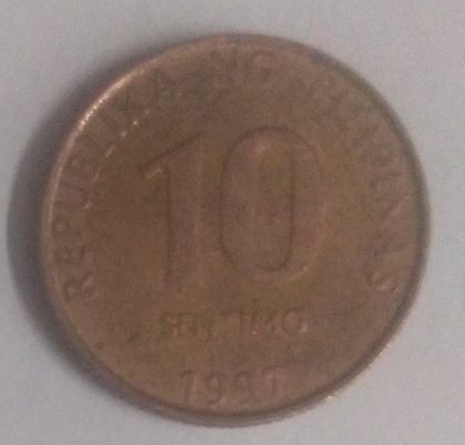 PILIPINAS 10 SENTIMOS 1997(used)