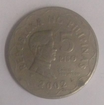 PILIPINAS 5 PISO 2002(used)