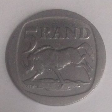 SOUTH AFRICA 5 RAND 1994(used)