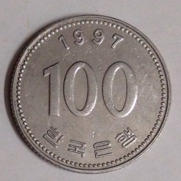 SOUTH KOREA 100 WON 1997(used)