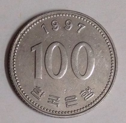SOUTH KOREA 100 WON 1997(used)