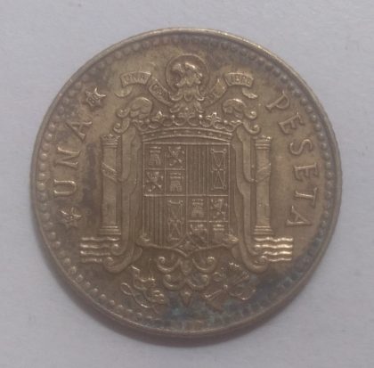 SPAIN 1 PESETA 1975(used) - Image 2