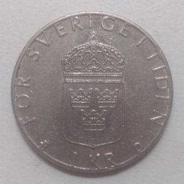 SWEDEN 1 KRONA 1989(used)