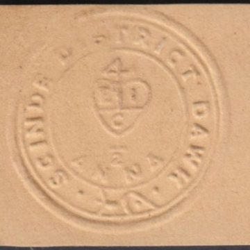 Indian 1852 Mint White SCINDE Dawk Sg S1  Rare Genuine Imitation & Collector's Pride, to Hold This in Their Collection