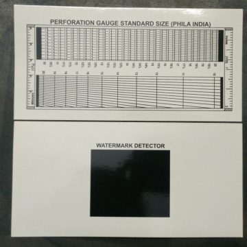 Stamp Perforation Gauge Grid with Watermark Detector