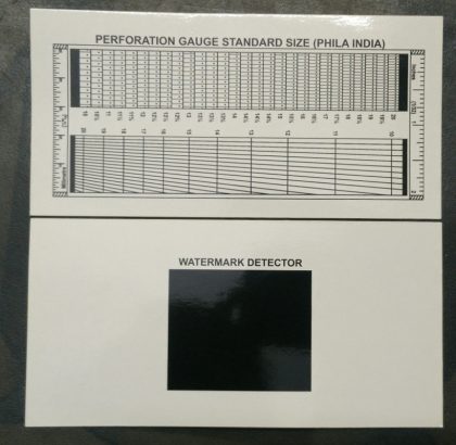 Stamp Perforation Gauge Grid with Watermark Detector