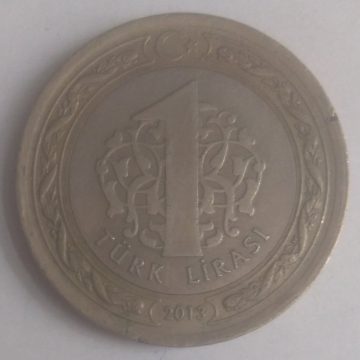 TURKEY 1 TURK LIRASI 2013(used)