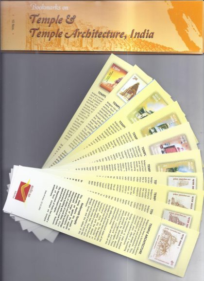 Bookmarks Depicting Stamps Temple & Temple Architecture Theme