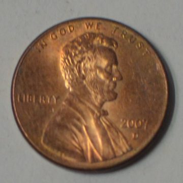 U.S.A. 1-CENT 2007 (used)