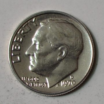 U.S.A. 1-DIME 1970 polished (Used)