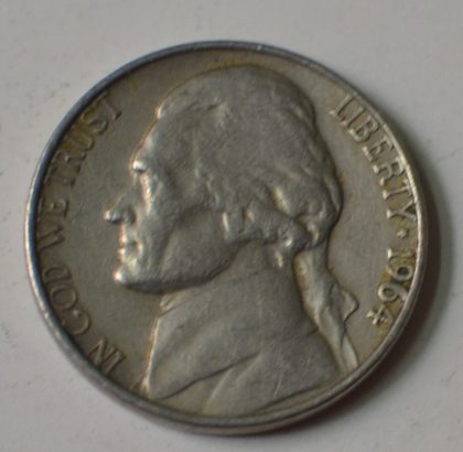 U.S.A. 5- CENT 1964(used)