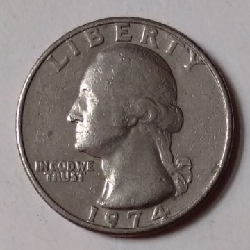U.S.A. _QUARTER DOLLAR 1974(used)