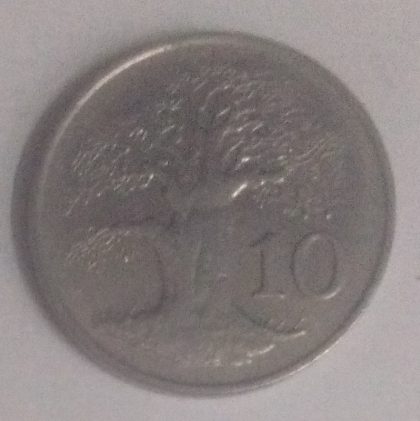 ZIMBABWE 10 CENTS 1980(used) - Image 2